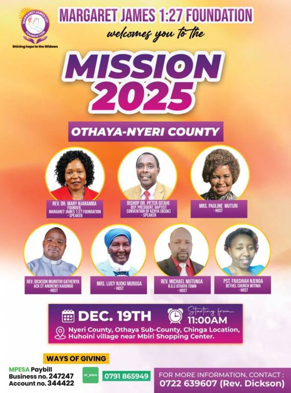 OTHAYA -NYERI COUNTY MISSION